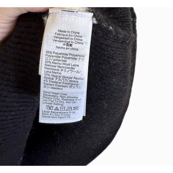 J. Crew Womens Chunky Crewneck Black White‎ Sweater in Supersoft Yarn Size Small - Picture 8 of 10